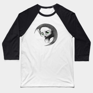 Cat & Moon Baseball T-Shirt